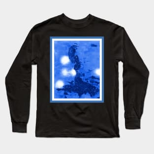 Blue Figure Long Sleeve T-Shirt